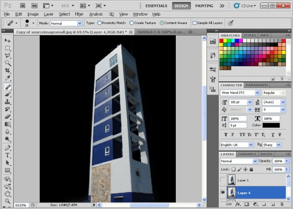 Creation of LeaningTower of Unknown Desert: Step 1